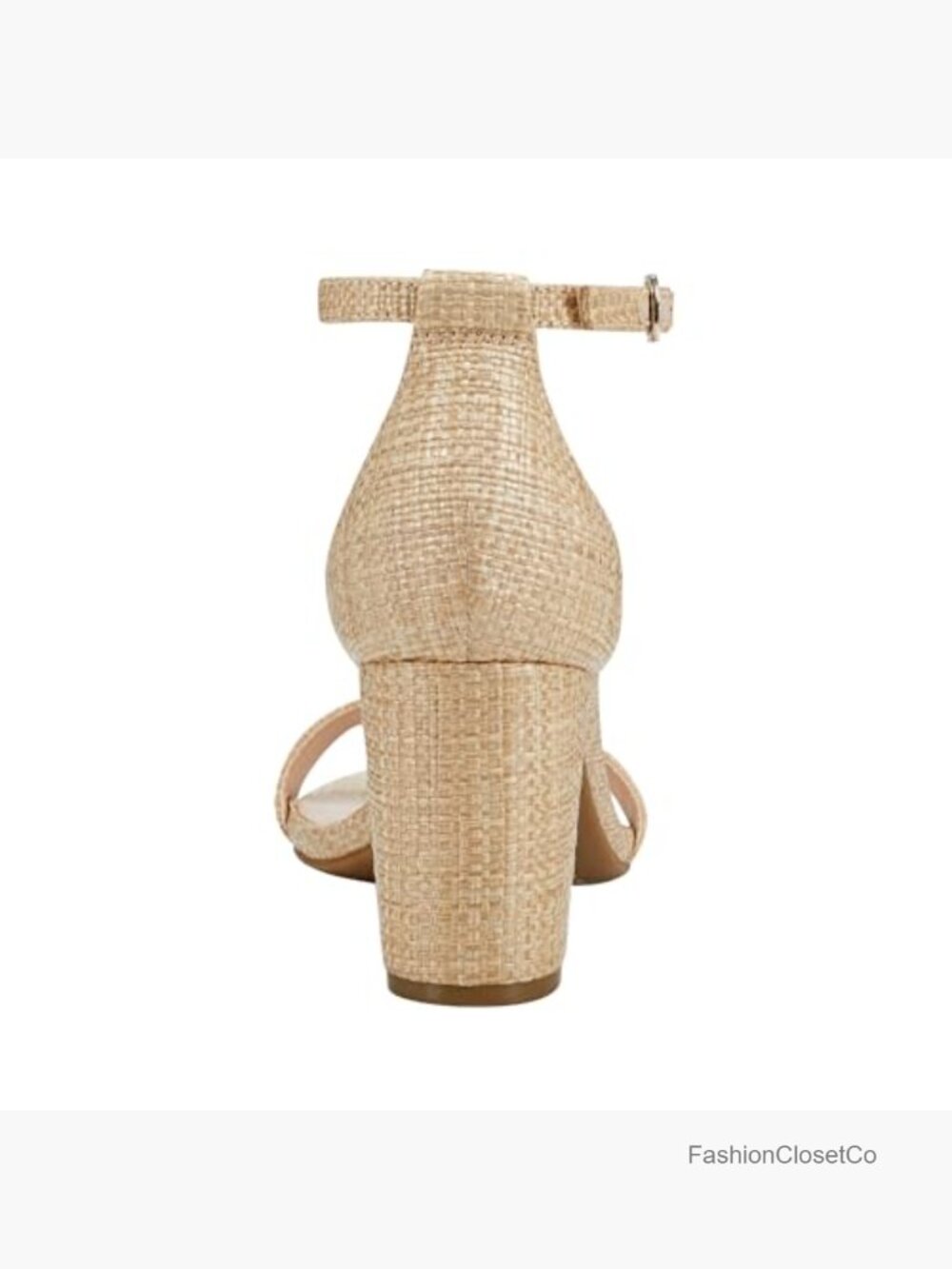 Heeled Sandals with Block Heel and Ankle Strap - Picture 4 of 6